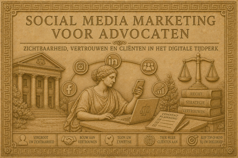 Vrouw in een zwart jasje met tablet, met weegschaal en sociale media-iconen op de achtergrond. Vrouw in een zwart jasje met tablet, met weegschaal en sociale media-iconen op de achtergrond.