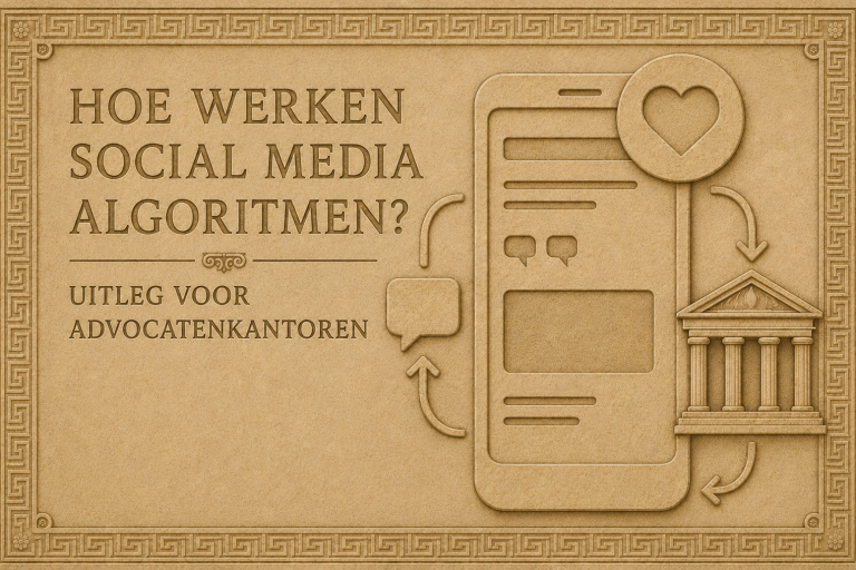 Infographic over werking van social media-algoritmen voor juridische dienstverleners. Infographic over werking van social media-algoritmen voor juridische dienstverleners.